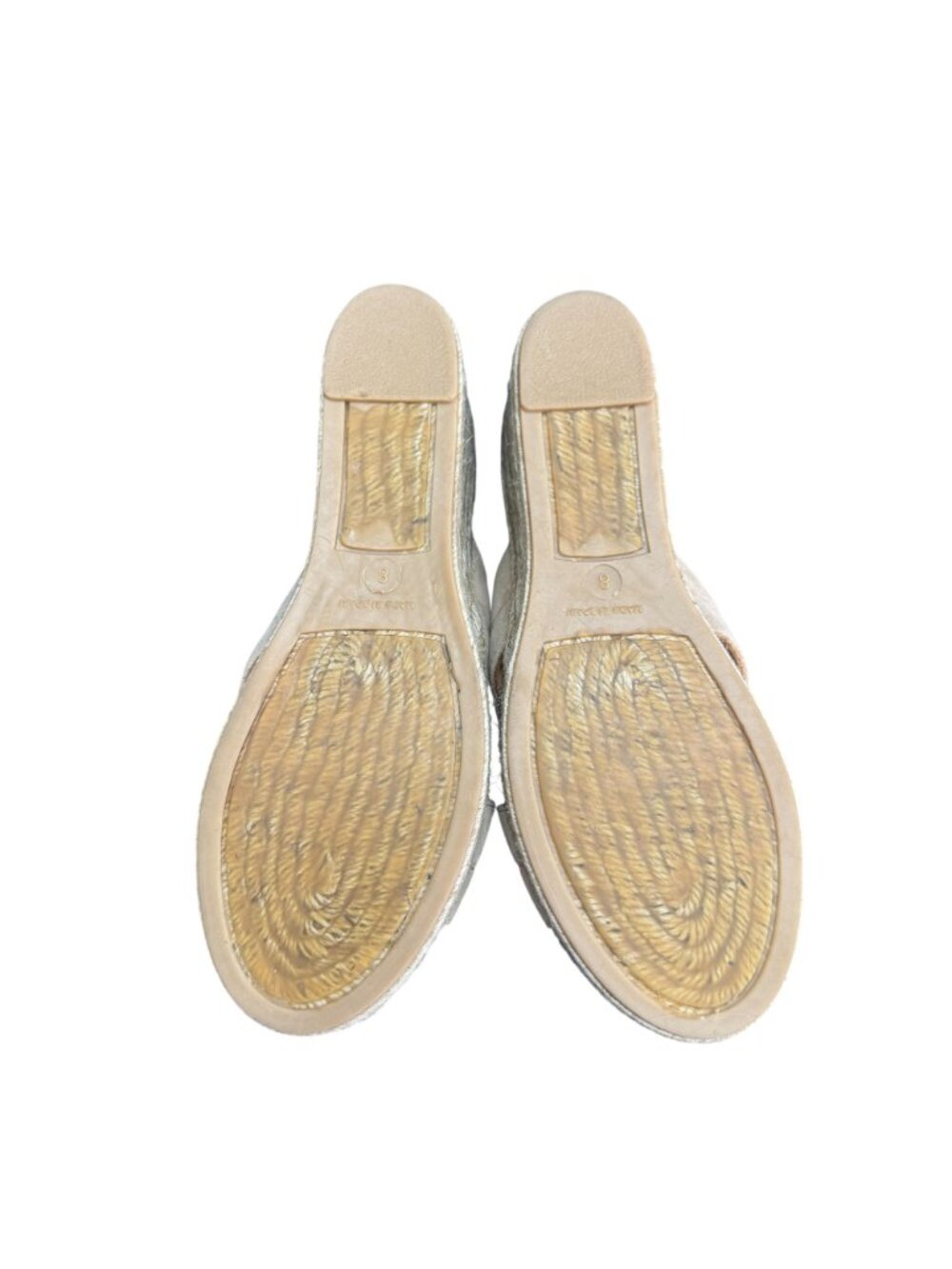 Bruno Magli Eva Espadrille Wedge Slide Sandal Women's Sand Suede, Size 8 NWOB - Picture 9 of 10